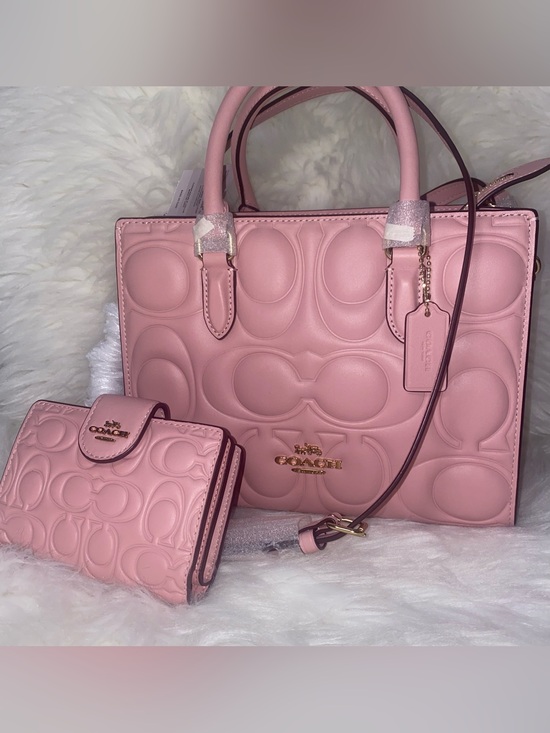 Coach Handbags - Coach leather purse and wallet set Signature New